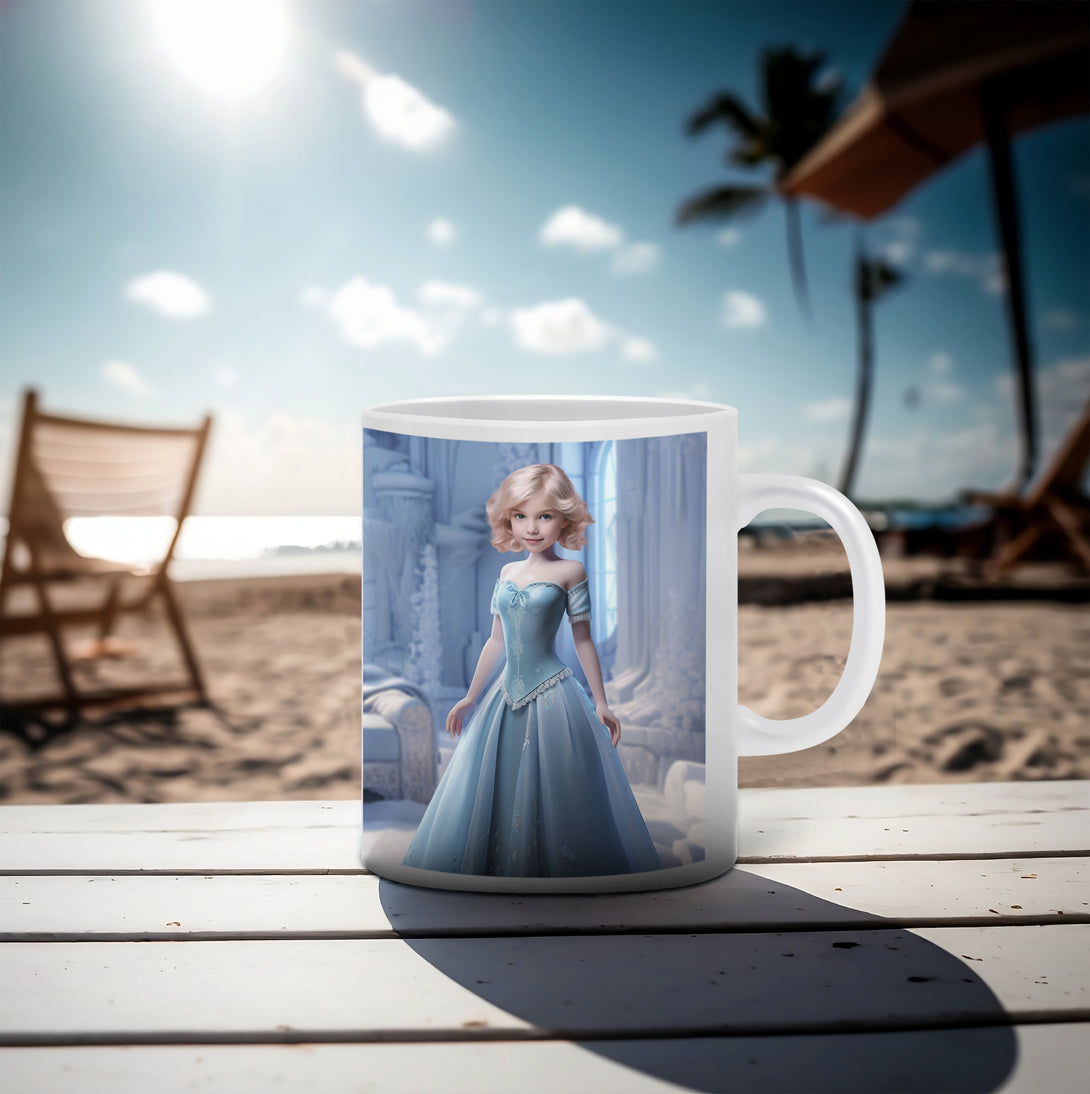 Customized Photo Mug Cup Princesses Frozen, Kids Girl Christmas Mug - Custamazegifts.com 