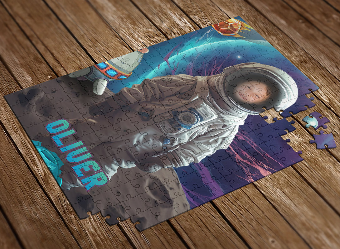 Astronaut Photo Puzzles, Space Fan Birthday Gift - Custamazegifts.com 