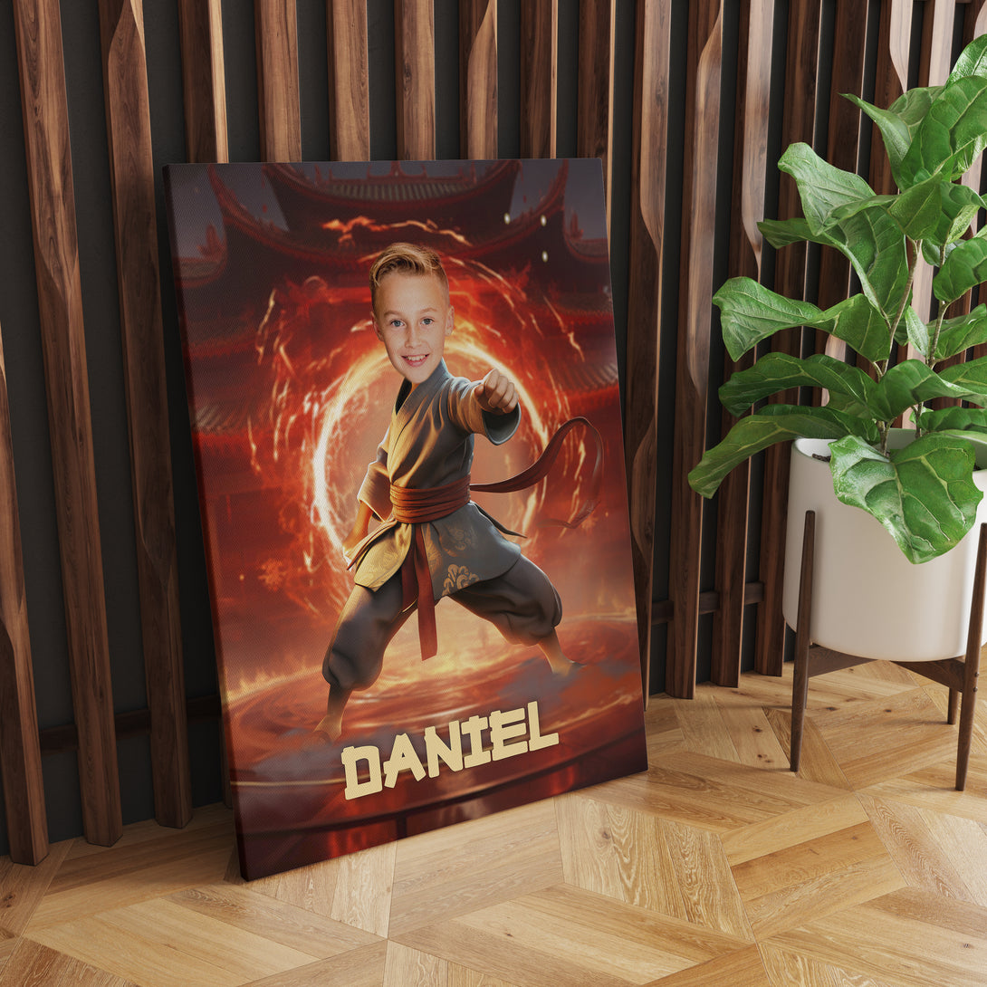 Karate Gift Personalized Canvas, Karate Gifts for Him Boy - Custamazegifts.com 