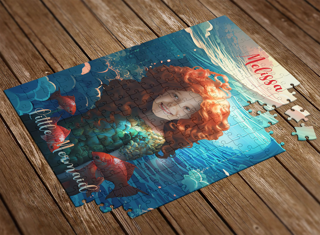 Little Mermaid Puzzle Gift for Girls - Custamazegifts.com 