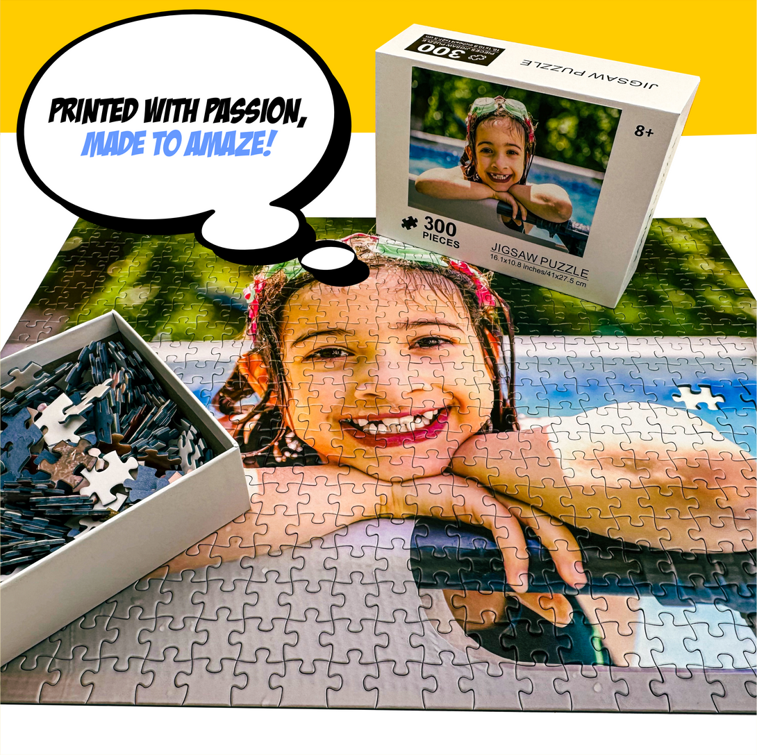 Personalized Photo Puzzles 300 Piece Custom Gifts - Custamazegifts.com 