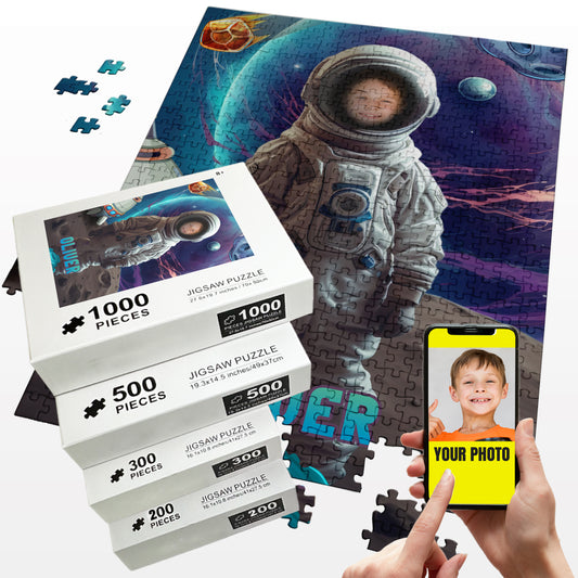 Astronaut Photo Puzzles, Space Fan Birthday Gift - Custamazegifts.com 