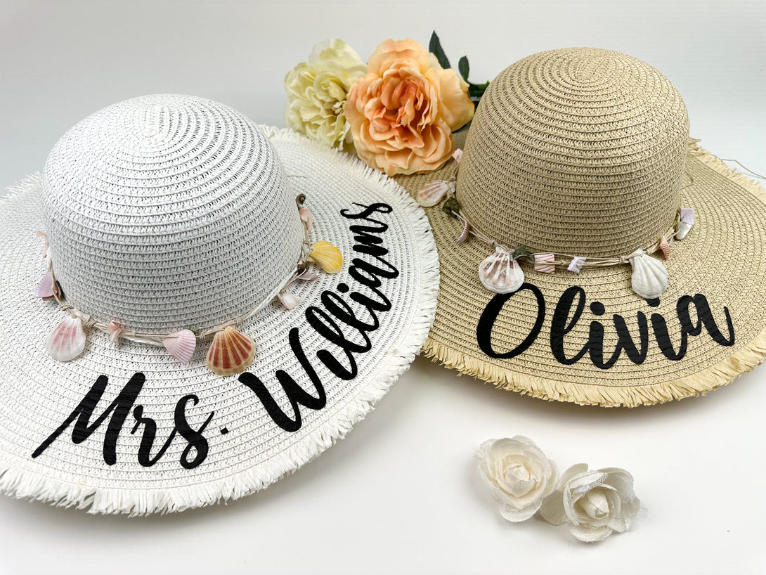 Custom Beach Hat, Floppy Beach Hats Bachelorette Party Gifts - Custamazegifts.com 