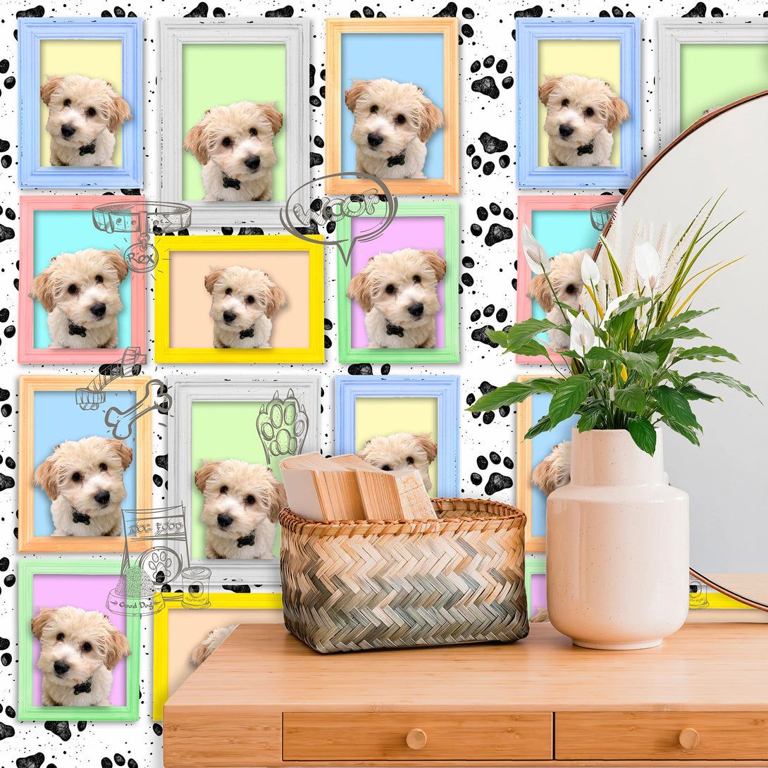 Pet Portrait Custom Wallpaper, Cute Dog Cat Wallpaper #474 - Custamazegifts.com 