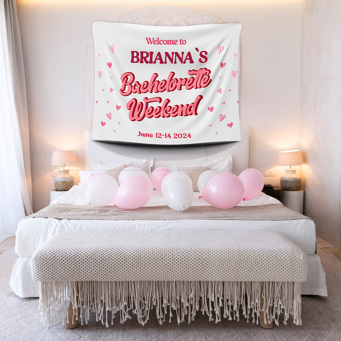 Custom Bachelorette Weekend Banner Welcome Sign - Custamazegifts.com 