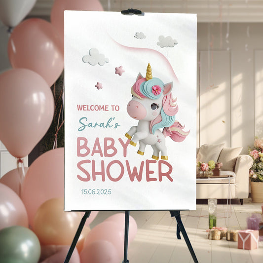 Baby Shower Welcome Sign for Girls Boys - Custamazegifts.com 