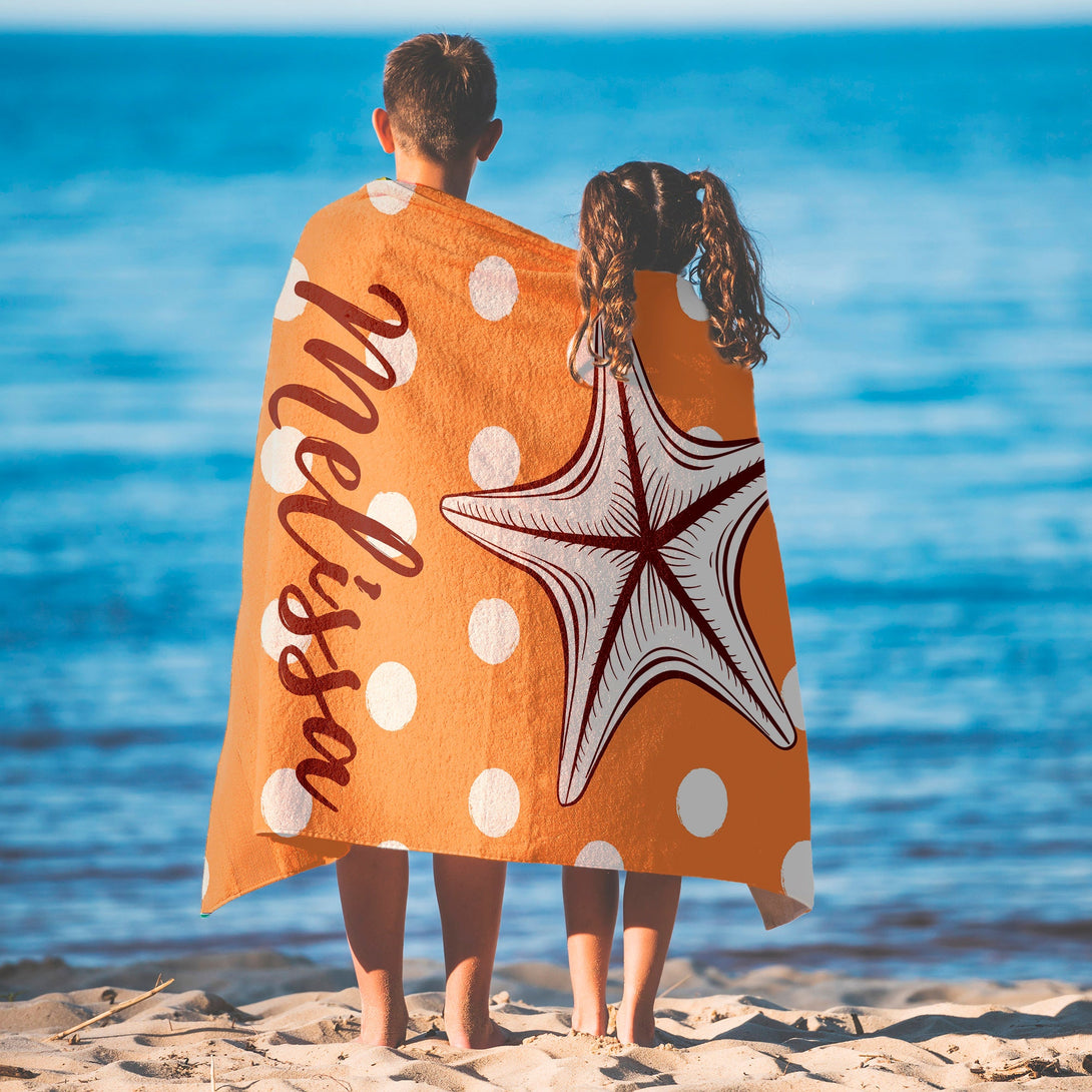 Ocean Themed Striped Surfboard Beach Towels, Custom Vacation Gifts for Kids Adults T34 - Custamazegifts.com 