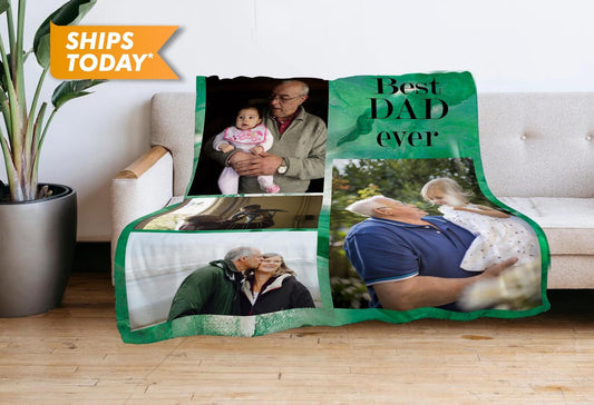 Personalized Blanket, Custom Photo Blanket Birthday Gift - Custamazegifts.com 