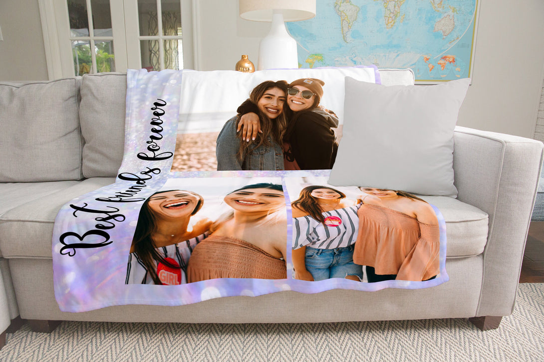Personalized Blanket, Custom Photo Blanket Birthday Gift - Custamazegifts.com 