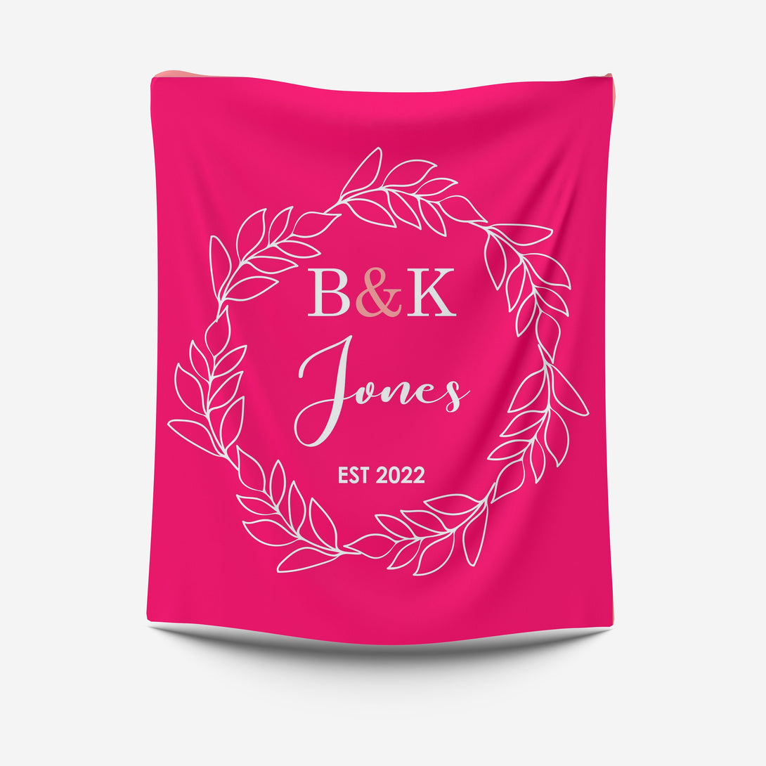 Mr and Mrs Personalized Blanket for Couples, Wedding Gift - Custamazegifts.com 