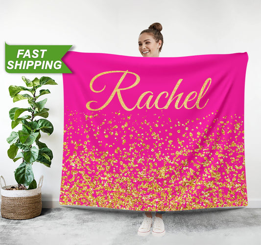 Custom Blanket with Your Name, Bachelorette Gift - Custamazegifts.com 