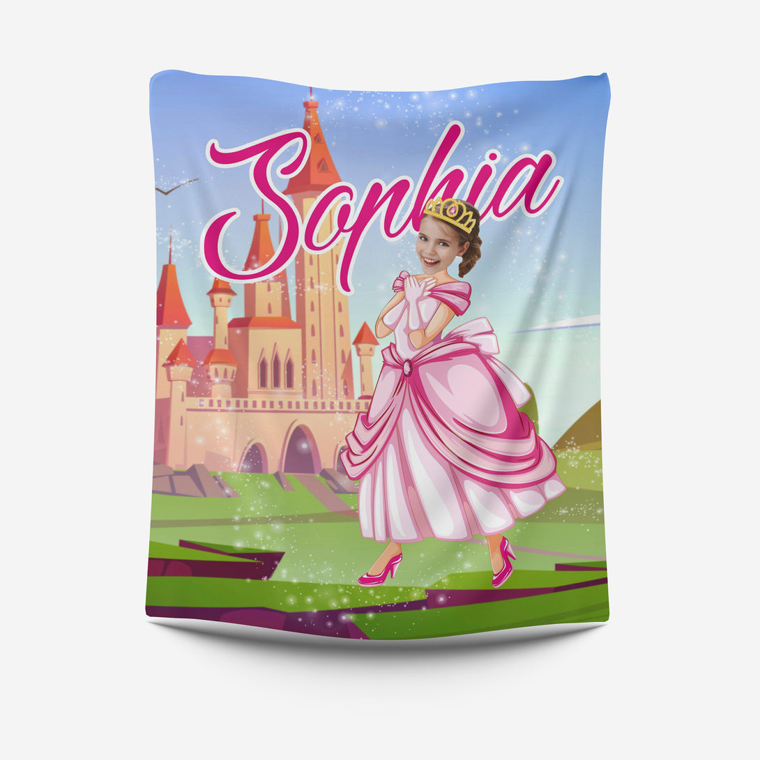 Fairytale Princess Personalized Blanket Girls' Gift - Custamazegifts.com 