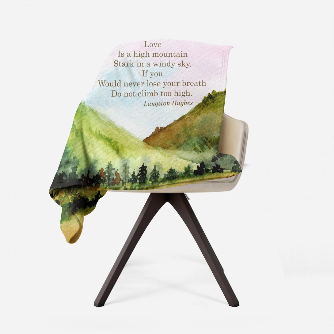 Custom Couple Gift, Poem Blanket for Him Her Nature Print - Custamazegifts.com 