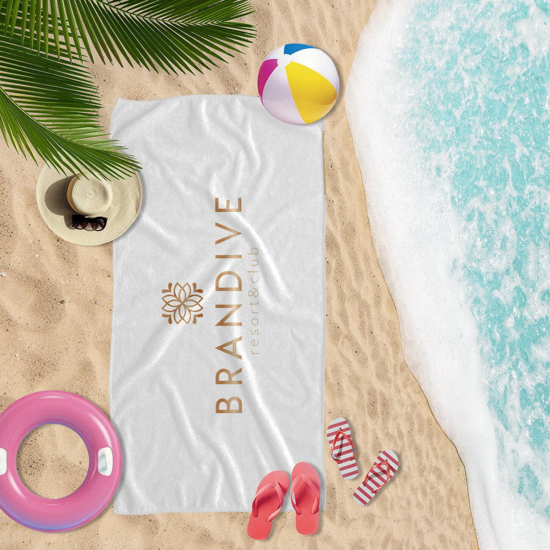 Design Your Own Beach Towel, Add Your Logo or Image on Towel, Promotional Gifts T117 - Custamazegifts.com 