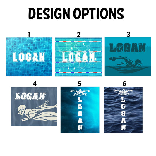 Personalized Swim Team Blankets, Custom Swimming Team Gifts - Custamazegifts.com 