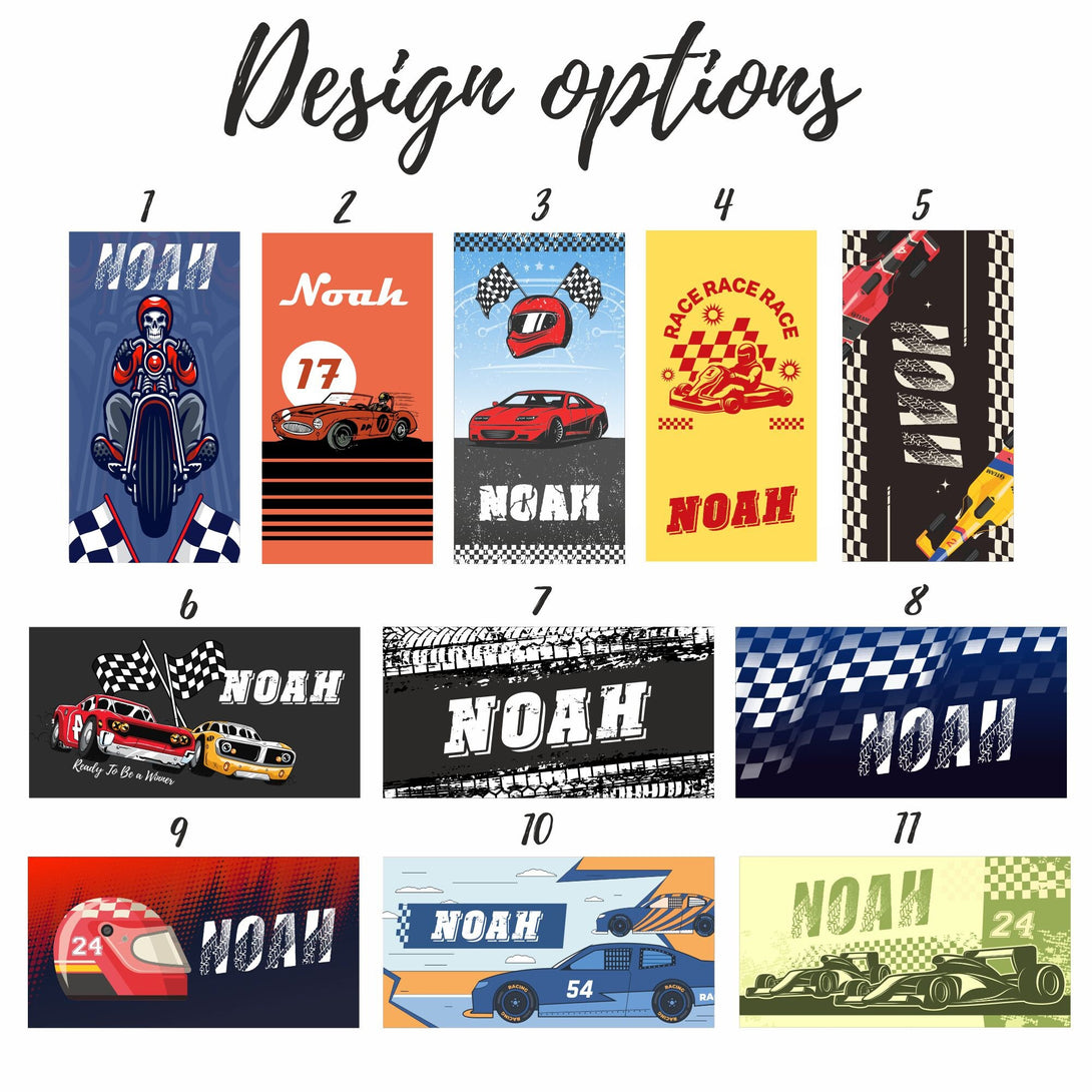 Custom Racing Beach Towel, Car Motorcycle Racing Towel - Custamazegifts.com 