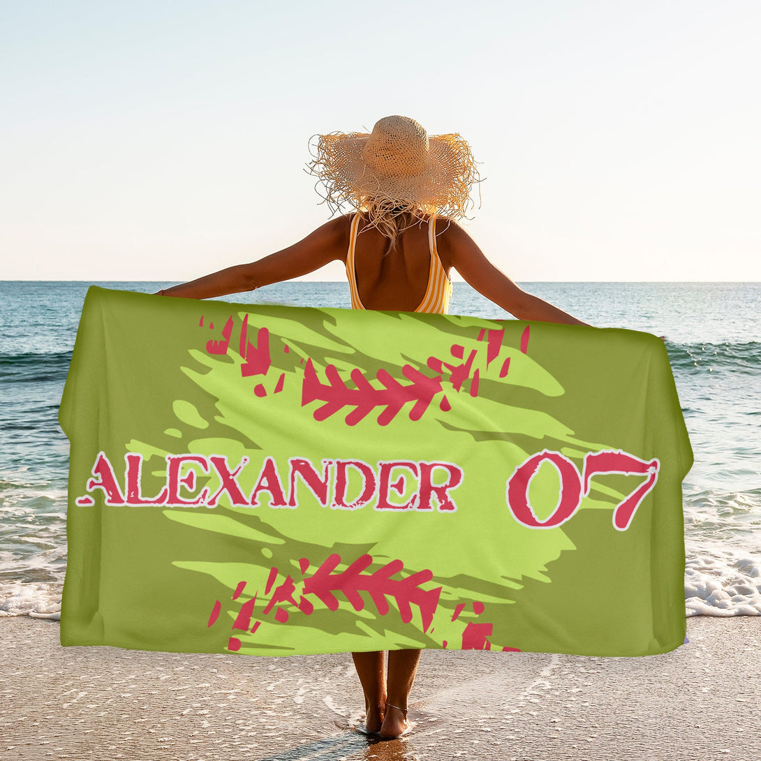 Softball Towel, Custom Softball Team Towels, Softball Player Gifts - Custamazegifts.com 