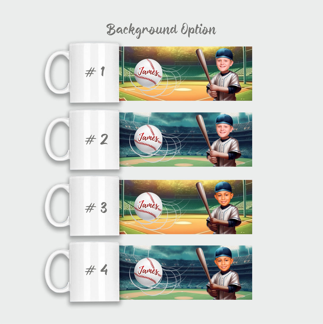 Personalized Gift for Boy Baseball Mug - Custamazegifts.com 