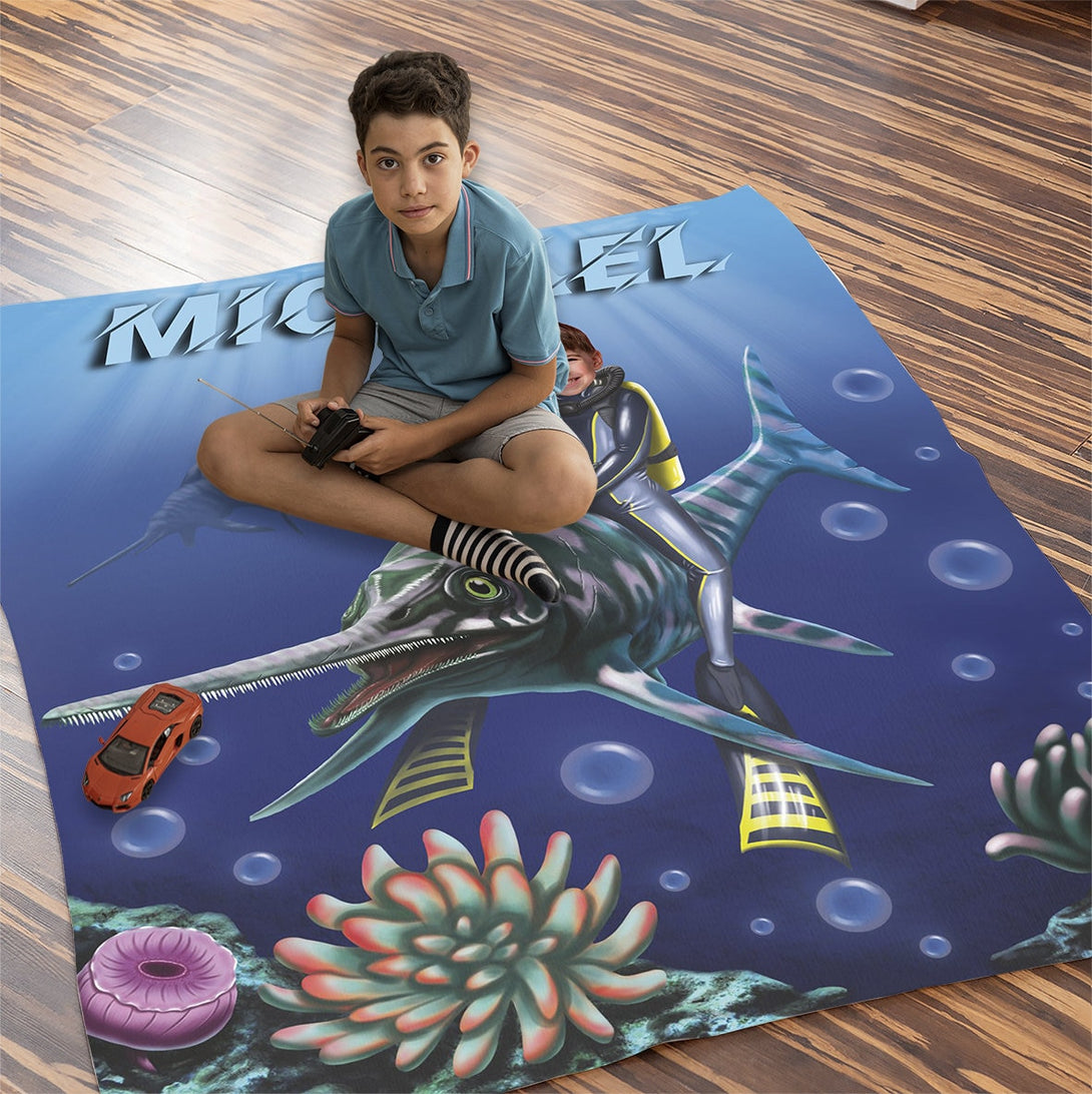 Sea Life - Custom Kids Blanket - Custamazegifts.com 